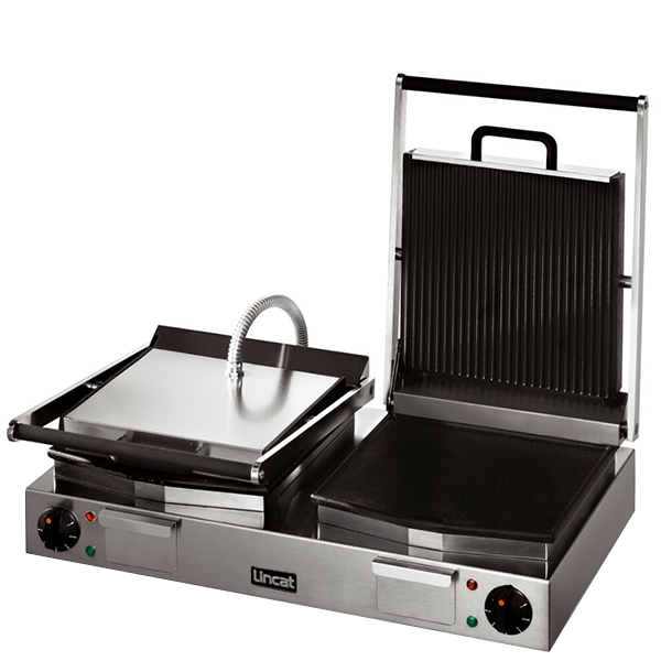 Lincat Table-Top Electric Griddle Lynx 400 LRG / 293mm Wide Lincat Lynx 400 Electric Table Top Twin Ribbed Grill 4.5kW