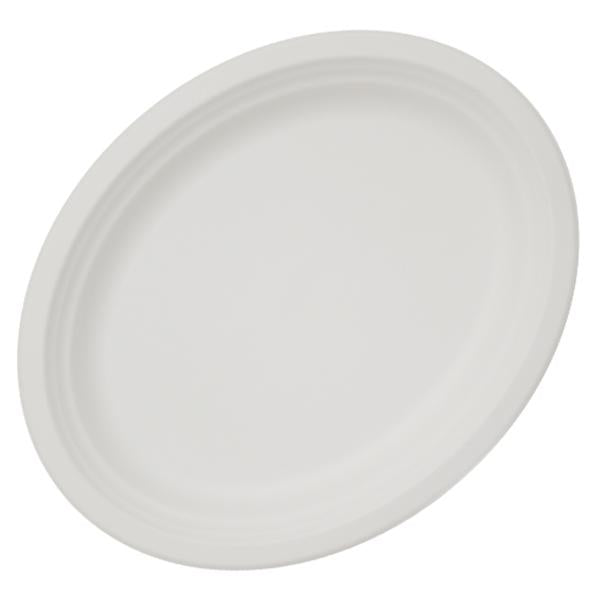 Dispo Disposable Tableware 10" x 12" / 500 Plates Bagasse Oval Plates