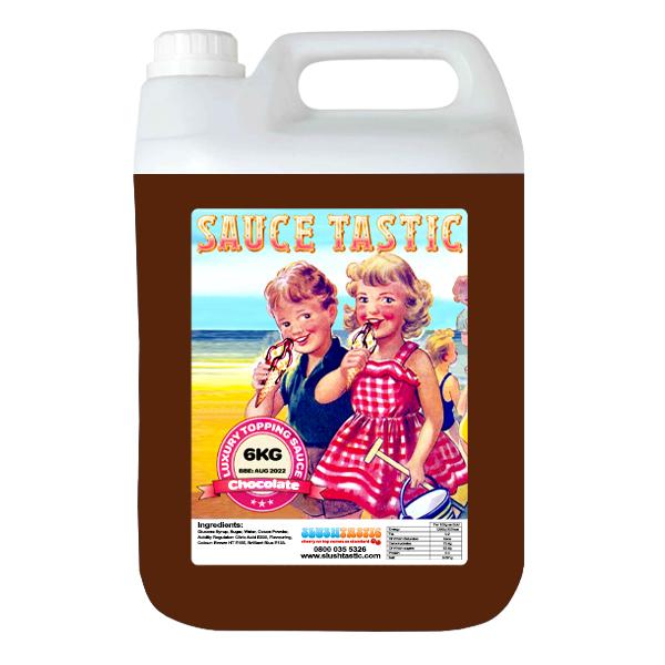 Tas Topping Sauce Chocolate / 6kg Bottle Saucetastic Luxury Topping Sauce